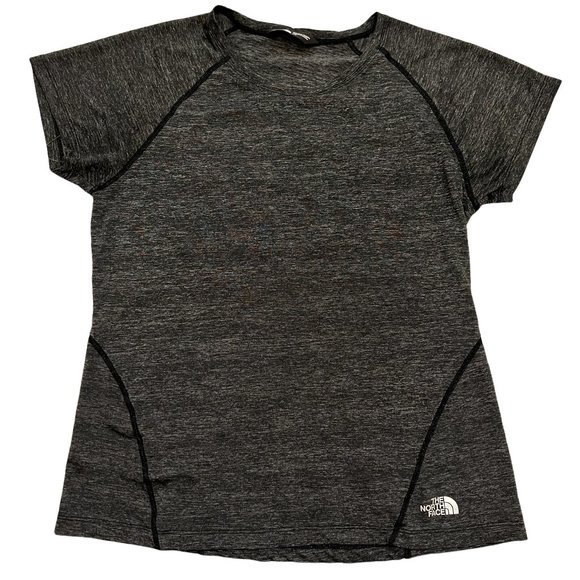 The North Face Women's Crewneck Short Sleeve Tee Shirt Sz Large in Gray … - Picture 1 of 7
